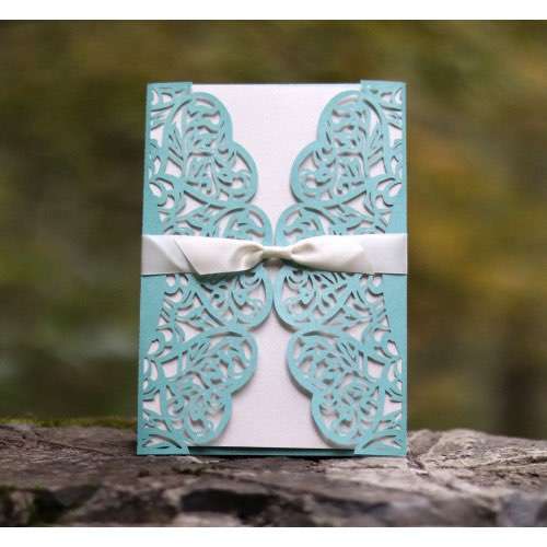 Laser Marriage Invitation Slap-up Invitation Card Greeting Card Rectangle